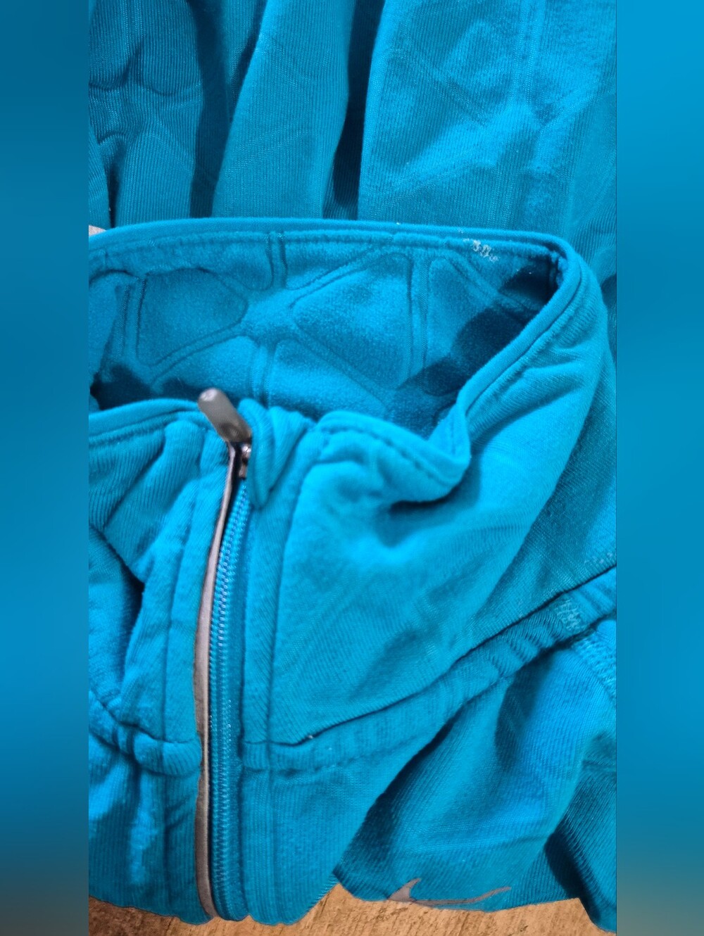 Nike Women’s Running Dri-Fit Turquoise Blue Half-Zip Long Sleeve Top Size M - Picture 10 of 11